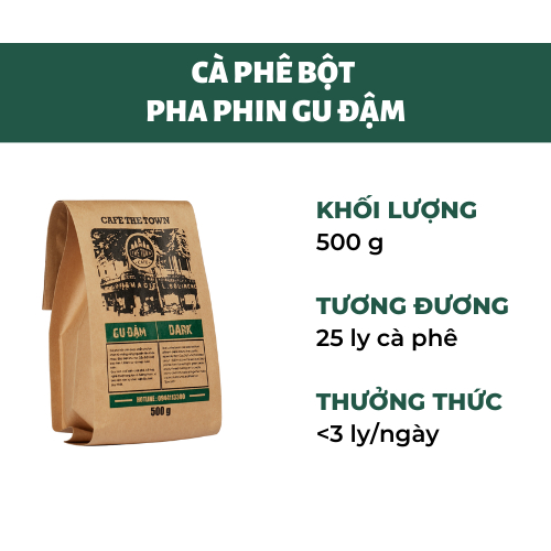 Cà phê bột pha phin GU ĐẬM - THE TOWN