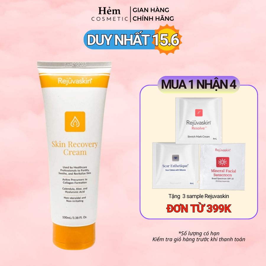 Kem dưỡng ẩm và phục hồi da Rejuvaskin Skin Recovery Cream 100ml - Hẻm Cosmetic