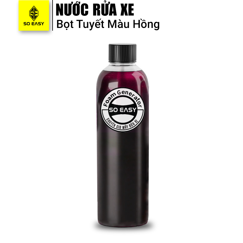 Dung dịch rửa xe bọt tuyết không chạm siêu bóng màu hồng Neutral Bubble RX48, nước rửa xe ô tô siêu đậm đặc 500ML