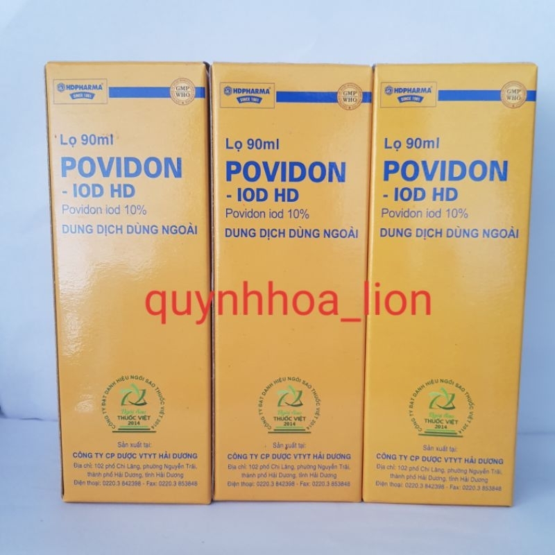 Dung Dịch Sát Khuẩn Povidon- Iod HD 10%