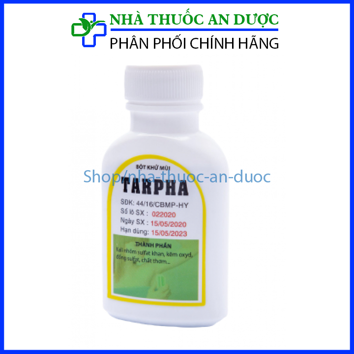 Bột khử mùi Tarpha – Khử mùi hôi nách, hôi chân, giảm tiết mồ hôi – Lọ 30 gam