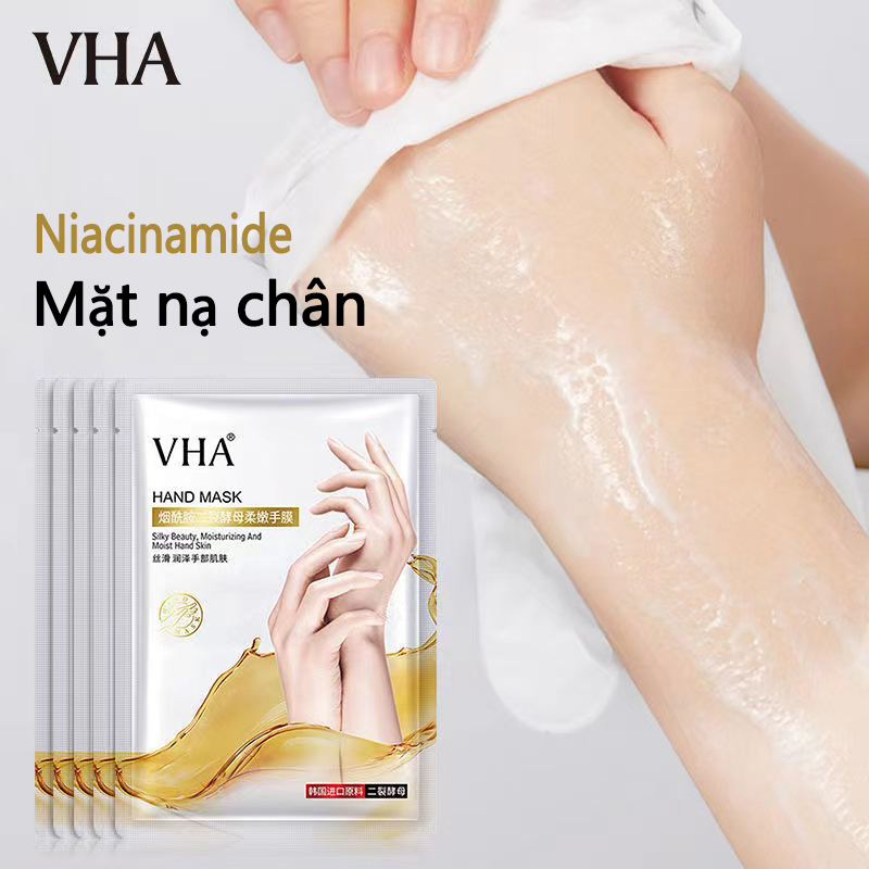 Mặt nạ tay niacinamide dưỡng ẩm làm trắng da tay tẩy da chết mặt nạ chân tay 35g / cặp