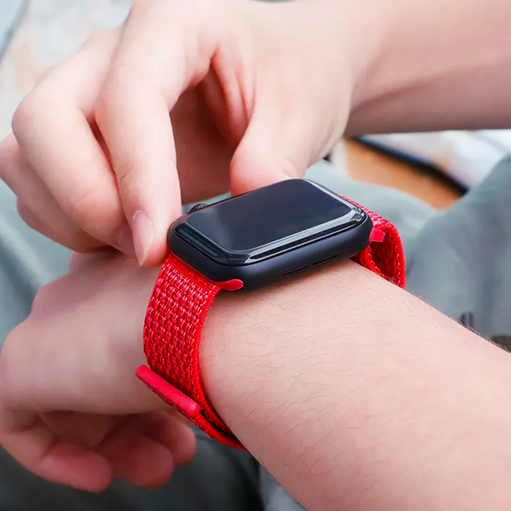 Dây Đeo Vải Silicone Sport Loop  Cho Đồng Hồ Thông Minh AW Series 8/7/SE/6/5/4/3 Size 38/40/41/42/44/45