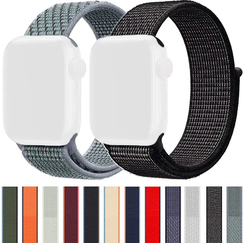 Dây Đeo Vải Silicone Sport Loop  Cho Đồng Hồ Thông Minh AW Series 8/7/SE/6/5/4/3 Size 38/40/41/42/44/45