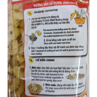 (gói 200g chữ C) NUI CAO CẤP MEIZAN Premium Macaroni (HALAL)