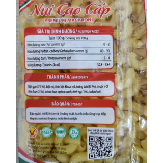 (gói 200g chữ C) NUI CAO CẤP MEIZAN Premium Macaroni (HALAL)