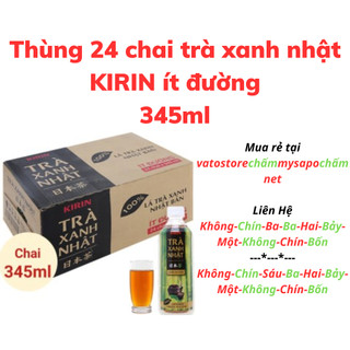 Thùng 24 chai trà xanh Nhật Kirin ít đường 345ml / Lốc 6 chai trà xanh Nhật Kirin ít đường 345ml
