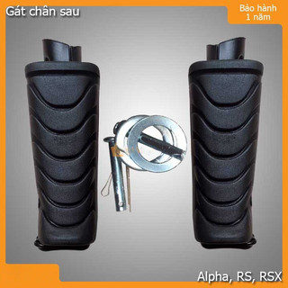 Cặp cao su gác chân sau xe wave a, s110, rs, rsx màu đen