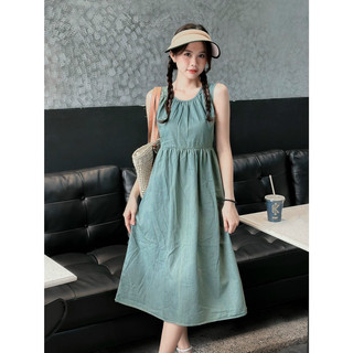 [RÁCH STORE] Đầm Denim - 2327 - Sát Vai - Nút Lưng - Cột Eo