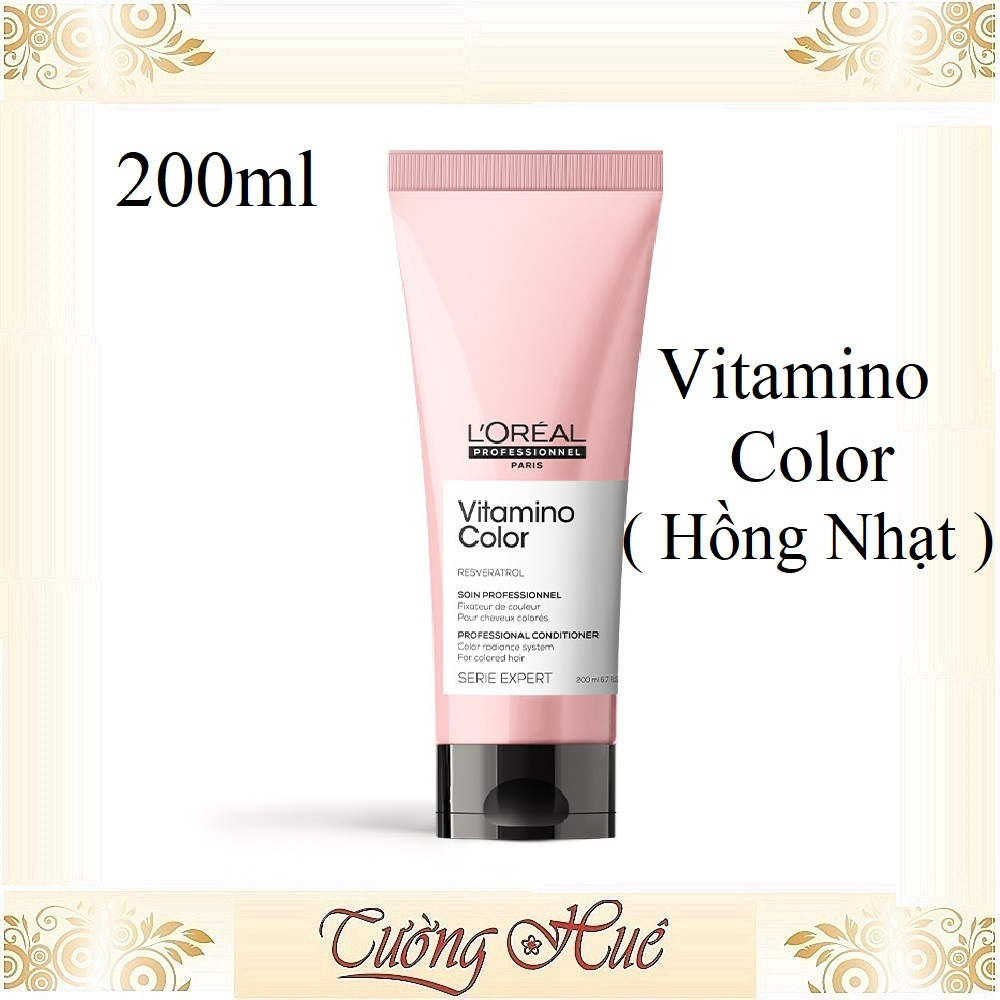 Dầu Xả Cho Tóc Nhuộm Loreal Serie Expert A-ox Vitamino Color - Hồng Nhạt