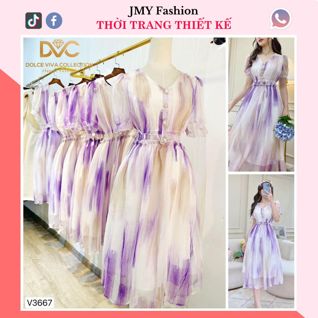 váy xoè voan bèo eo tiểu thư