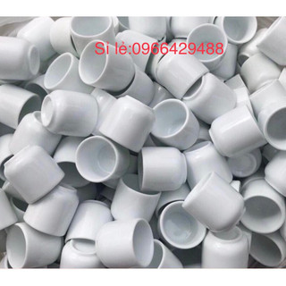 Chén uống rượu men trắng Bát Tràng combo 10 chiếc