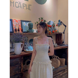 Đầm hai dây dáng dài hoa nhí _ April6 Clothing