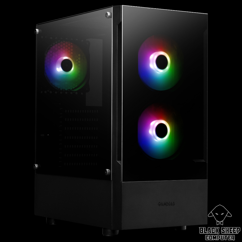 Vỏ Case GAMDIAS TALOS E3 BLACK (TẶNG 3 FAN ARGB SYNC)