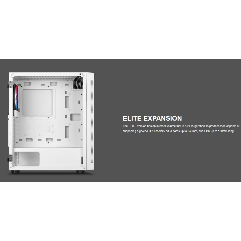 Vỏ Case GAMDIAS ARGUS E4 WHITE