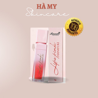 Son hồng môi lips pink hanayuki son dưỡng có màu thỏi 5 gram