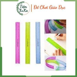 Thước kẻ nhựa, thước kẻ tàu mica khắc trong suốt 20cm, 30cm. thươc kẻ dẻo