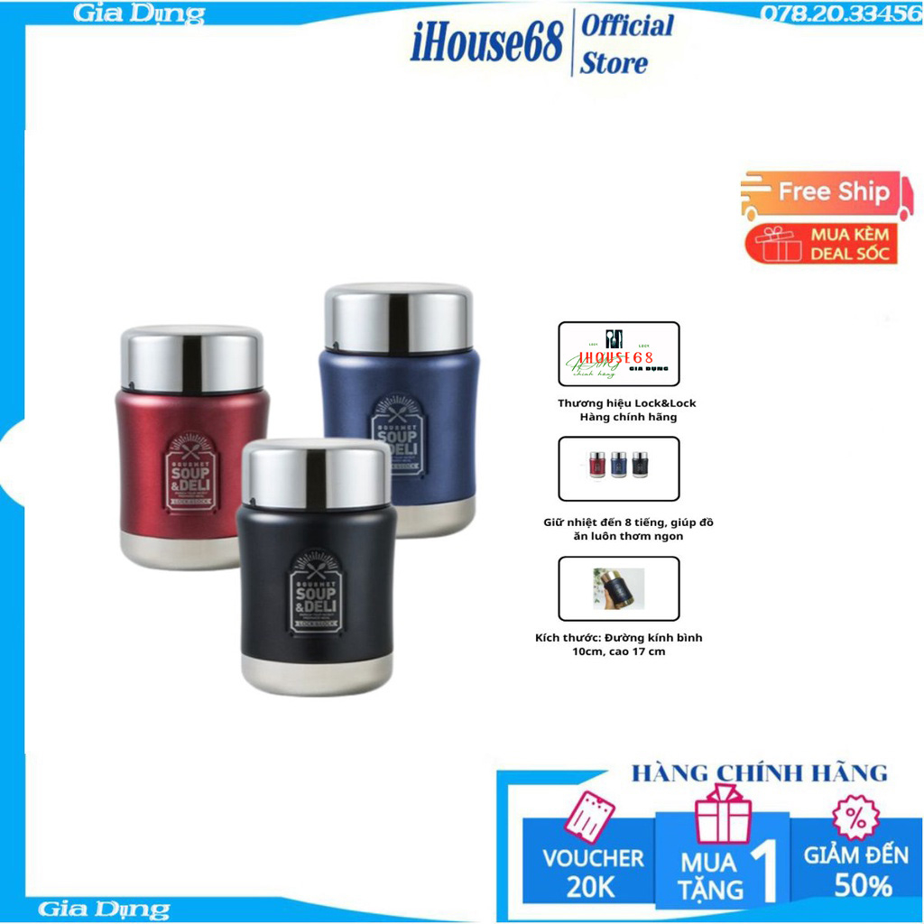 [Chính Hãng] [Lock&Lock]Bình giữ nhiệt Lock&Lock 500ml LHC8029