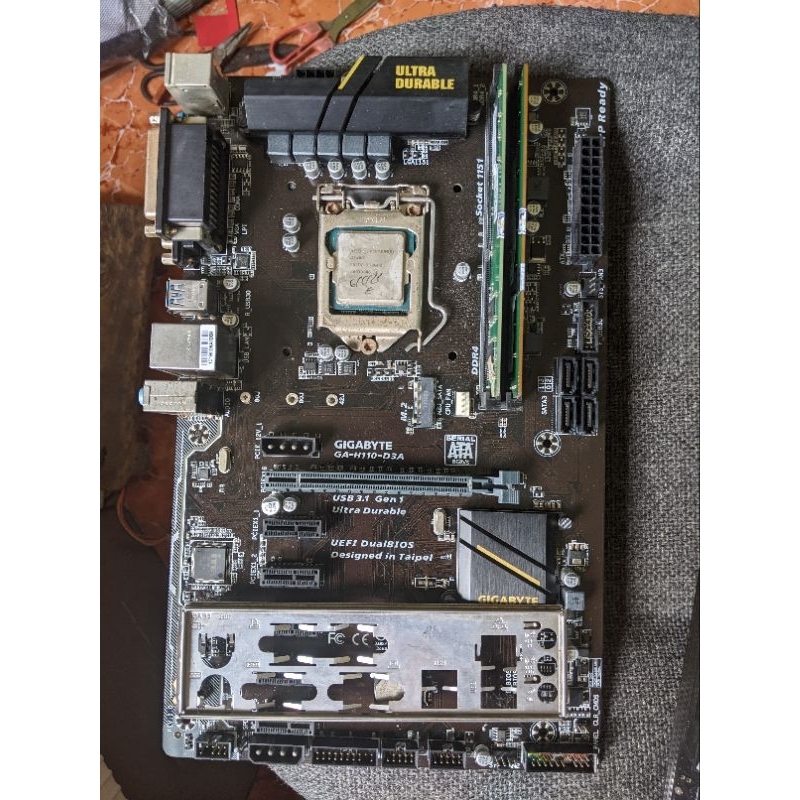 Combo main h110, ram 8gb, chip g4400