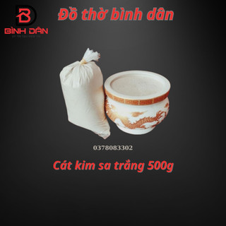 Cát kim sa trắng và tro đựng bát nhang lư hương bịch giá rẻ