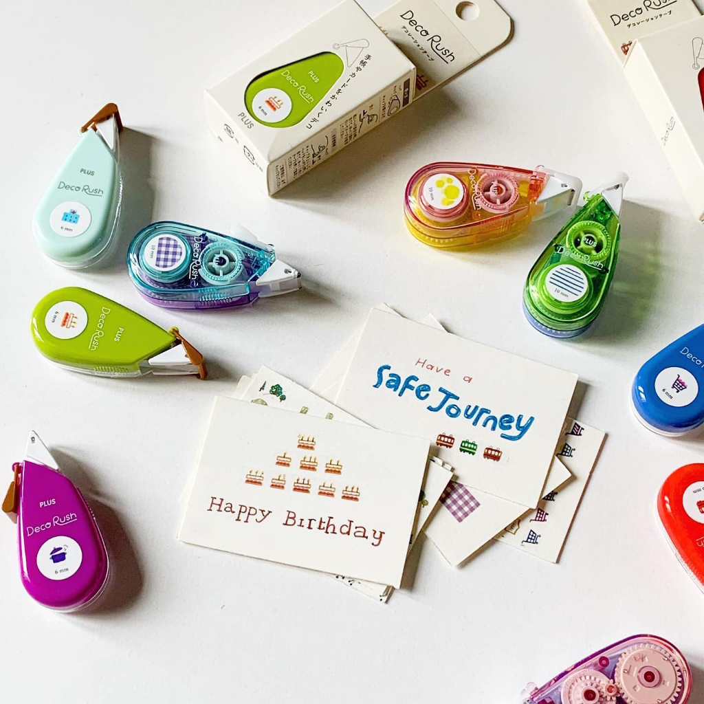 Băng dán trang trí PLUS Petit Deco Rush nhiều màu Art Therapy