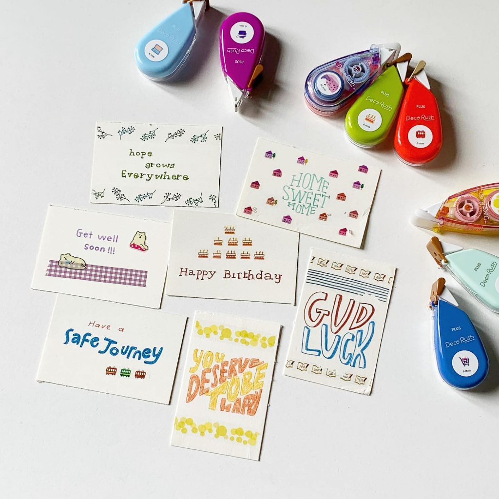 Băng dán trang trí PLUS Petit Deco Rush nhiều màu Art Therapy