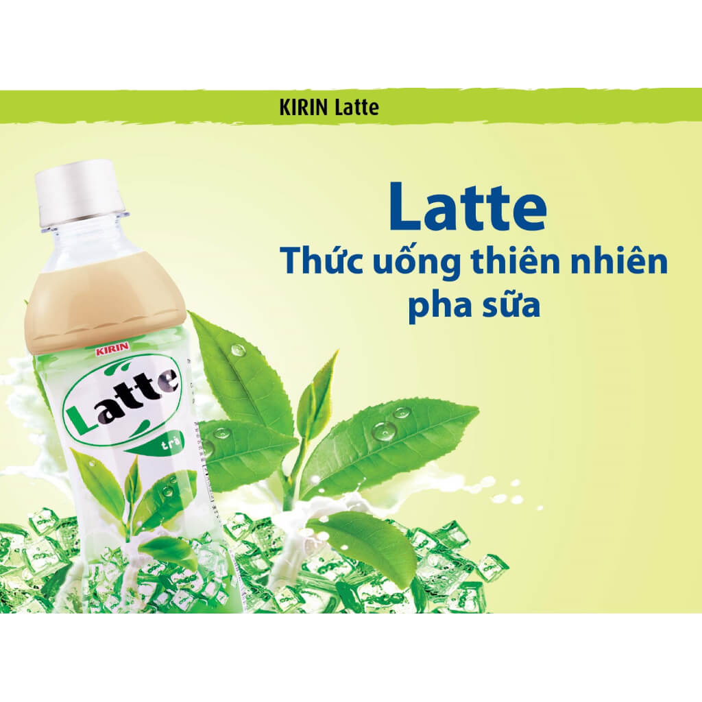 Thùng 24 chai trà sữa KIRIN LATTE hương trà 480ml / Lốc 6 chai KIRIN LATTE trà sữa hương trà 480ml