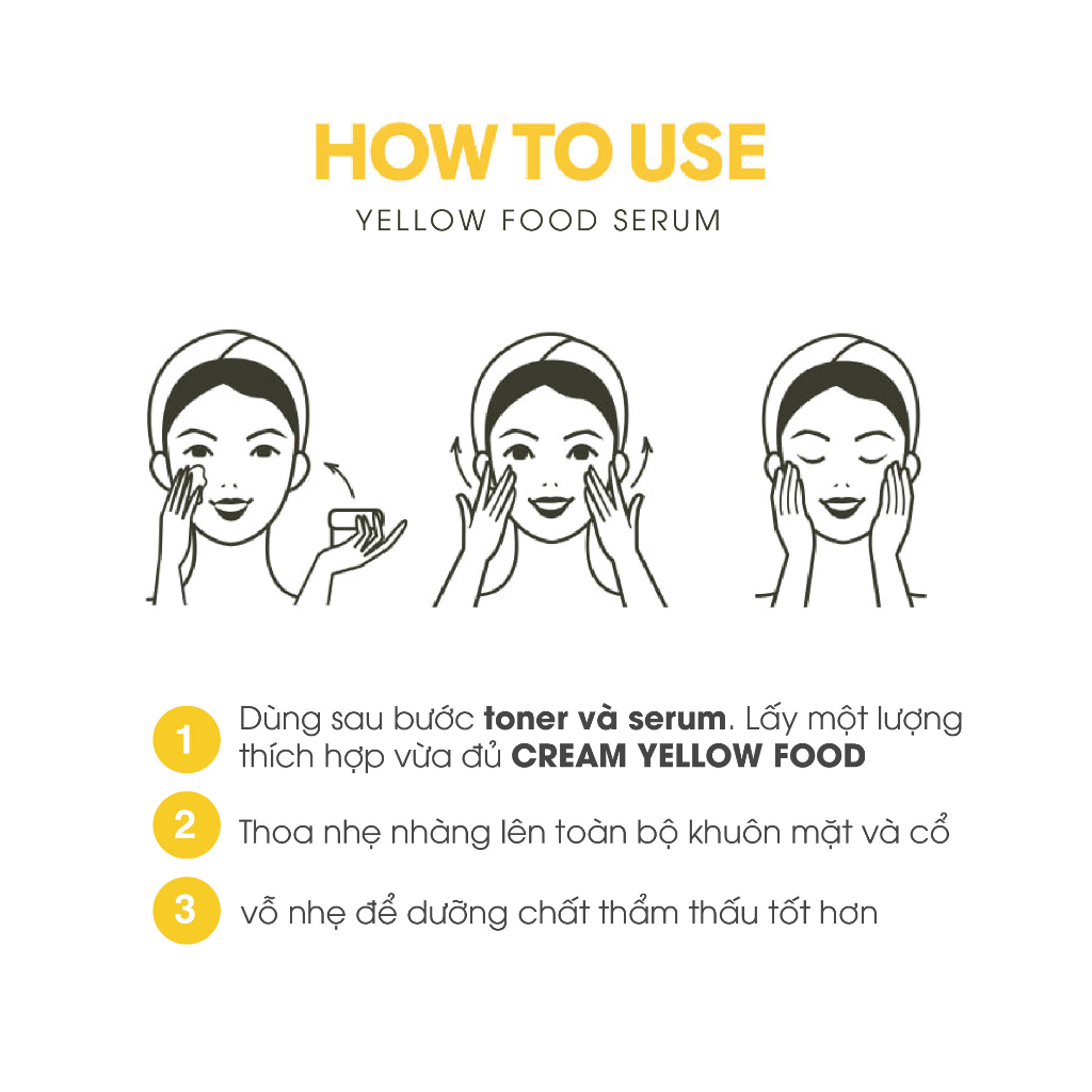 Kem Dưỡng Chiết Xuất Trái Cây Vàng Dưỡng Trắng Da Graymelin Yellow Food Cream 500g