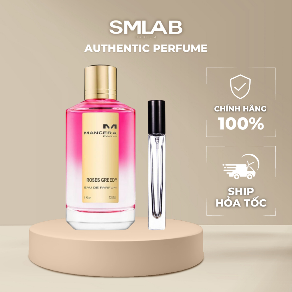 Nước hoa unisex MANCERA ROSES GREEDY - dung tích 10ml ⚡HÀNG CHÍNH HÃNG⚡