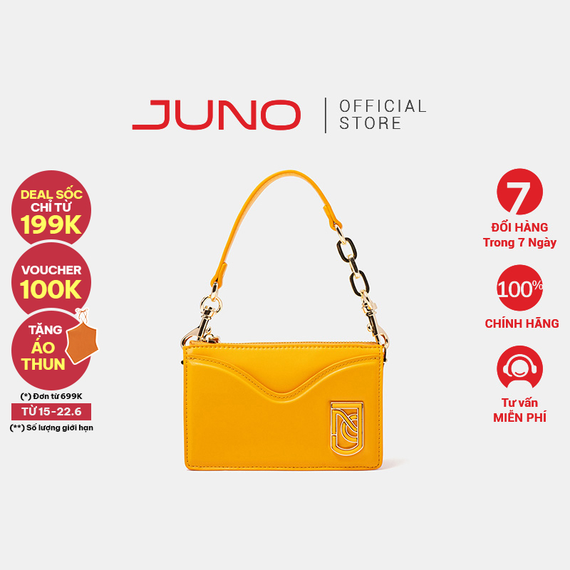 Túi Xách Nhỏ Thời Trang JUNO Cầm Tay Khóa Xoay Monogram TXN620
