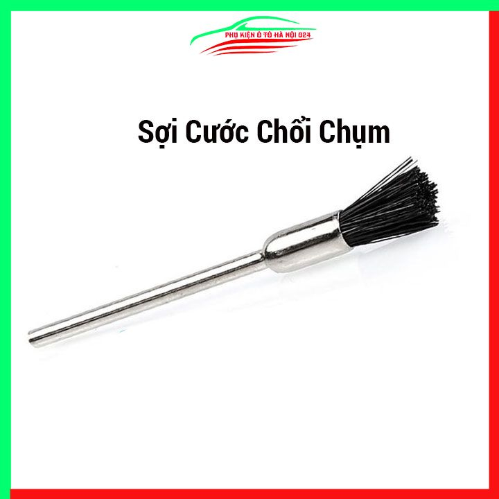 Chổi đánh gỉ trục 3mm sợi đồng-cước-thép