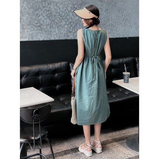 [RÁCH STORE] Đầm Denim - 2327 - Sát Vai - Nút Lưng - Cột Eo