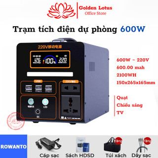 Sạc dự phòng siêu to, Nguồn điện Di Động, Trạm sạc dự phòng, Máy phát điện di động công suất 600W cho mọi thiết bị điện