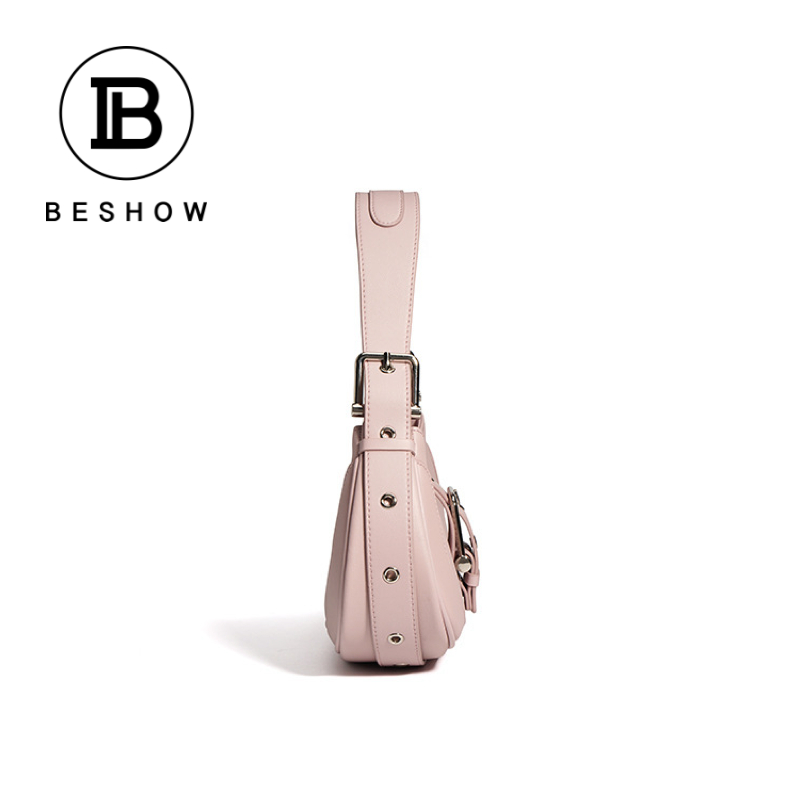 Túi xách nữ BHSHOW Túi xách nữ thương hiệu Túi da thật Túi xách nữ sang trọng Túi vai đơn Túi nách Túi da bò