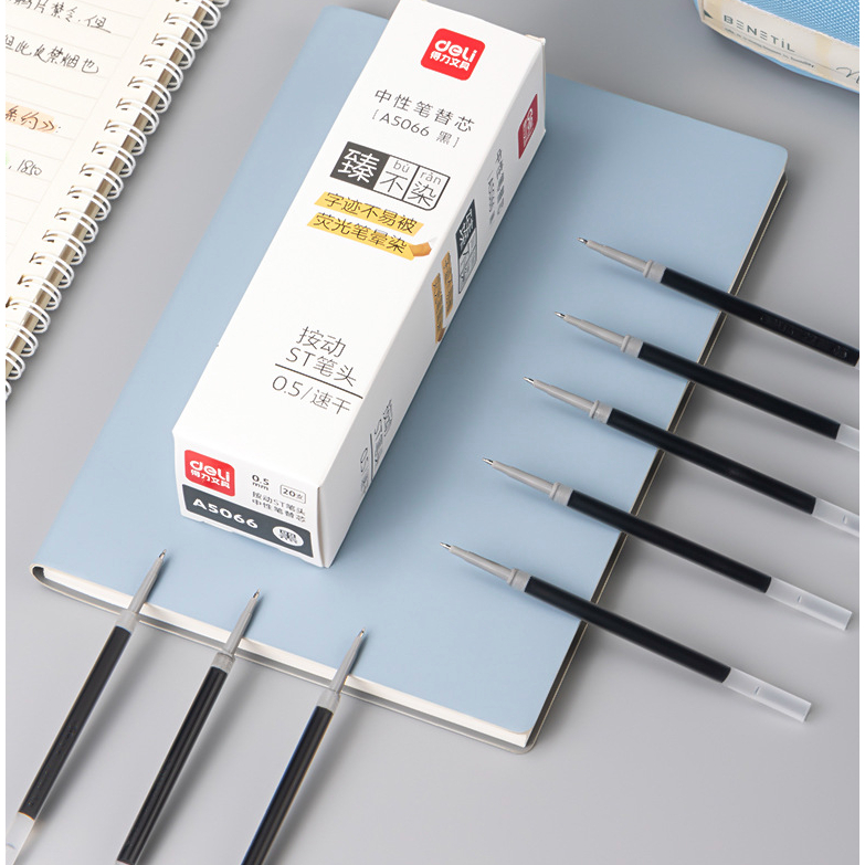 Ruột bút gel Deli A5066 đầu ngòi ST