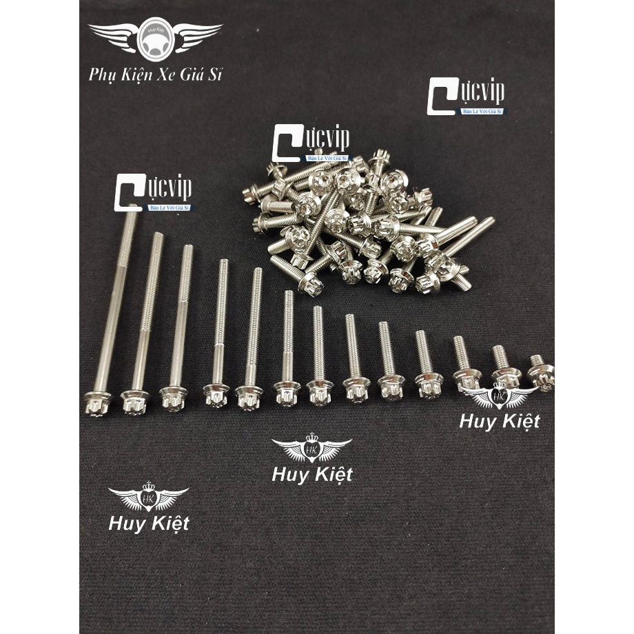 Ốc Salaya Kiểu M3 6Ly, 8Ly, 10Ly Inox 304 Đầy Đủ Chiều Dài Các Size (Giá 1 Con Ốc)