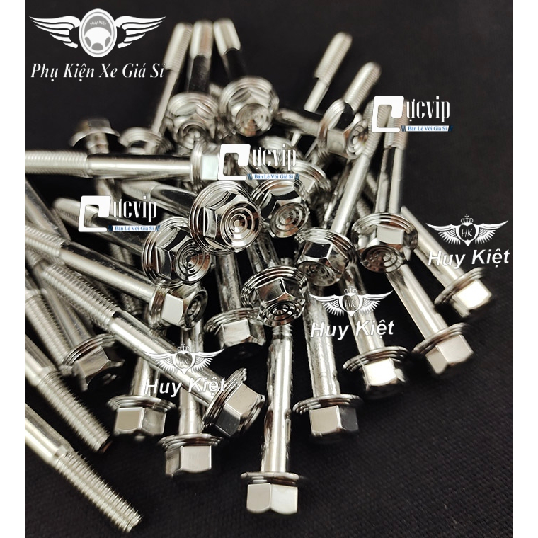 Ốc Salaya Kiễu THÁI 6Ly, 8Ly, 10Ly Inox 304 Chiều Dài Đầy Đủ Các Size