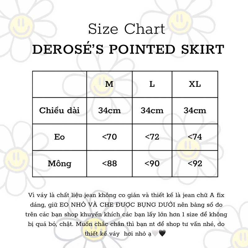 POINTED JEAN DEROSE SKIRT - Váy jean kèm quần bên trong (2 màu) | BigBuy360 - bigbuy360.vn