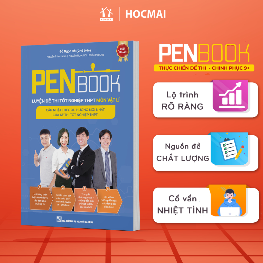 Sách PENBOOK – Luyện đề thi tốt nghiệp THPT LỚP 12 & luyện đề thi Đại Học MỚI NHẤT dành cho 2K6