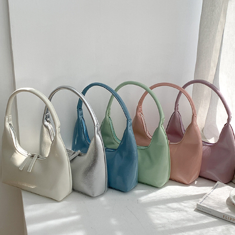 Túi xách nữ kẹp nách HyVa túi đeo vai nữ nhỏ màu bạc thời trang hàng đẹp