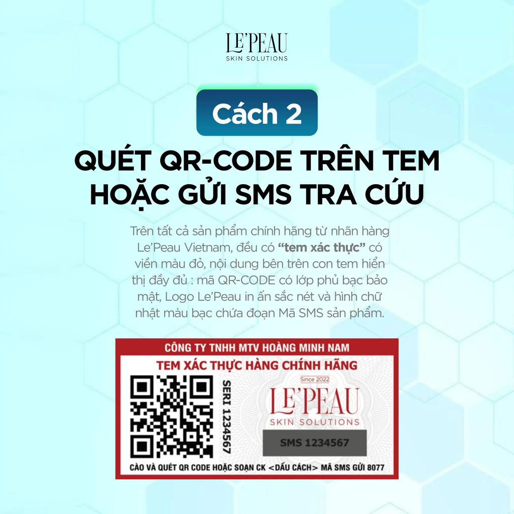 Nạ cấy trắng thuần chay LePeau 10g - Le'Peau