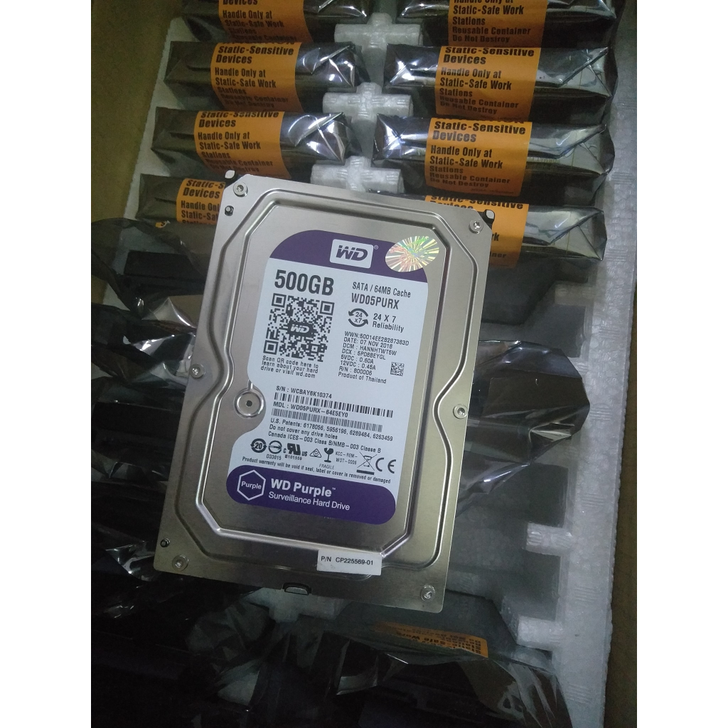 Ổ Cứng HDD 500GB WD Purple chuyên CAMERA  tháo máy