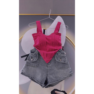 áo croptop 2 dây yếm kèm mút