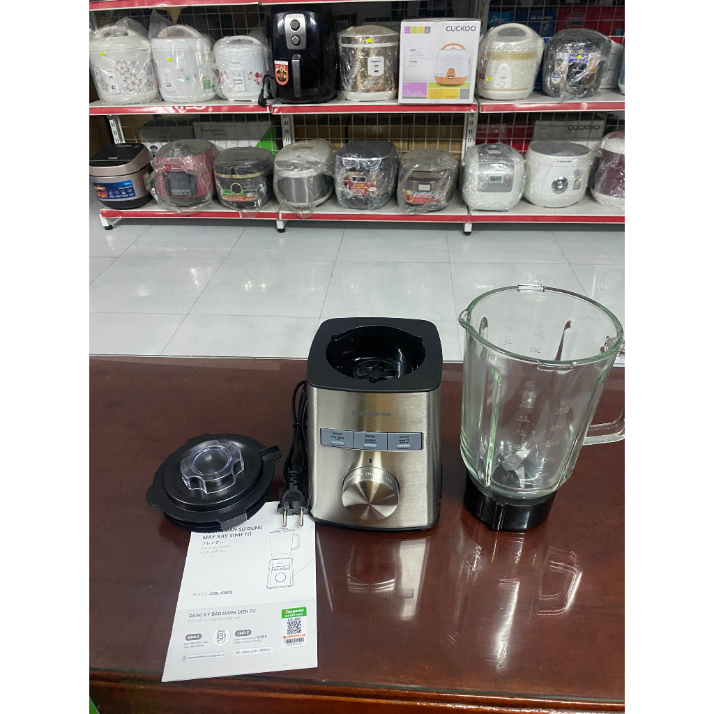 Máy xay sinh tố Kangaroo KGBL1000X cối thủy tinh - Hàng trưng bày