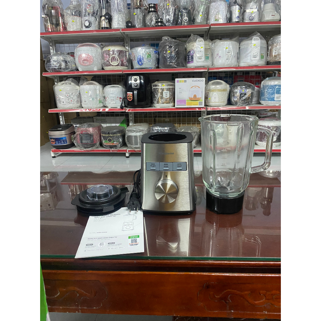 Máy xay sinh tố Kangaroo KGBL1000X cối thủy tinh - Hàng trưng bày