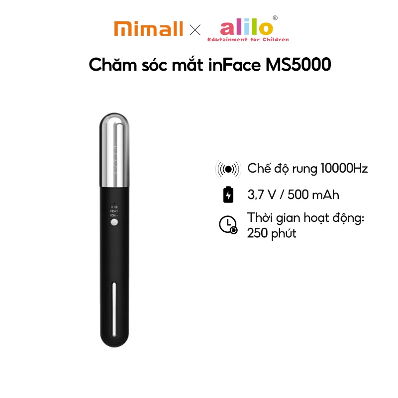 Máy mát xa mặt và mắt inFace eye Sonic MS5000 chế độ rung 10000Hz - Bảo hành 3 tháng