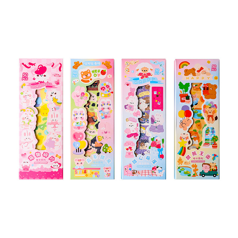 Hộp 50 tấm sticker trang trí toploader giá rẻ