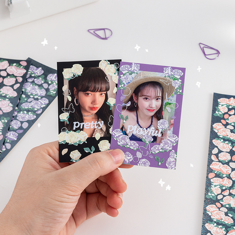 Sticker hoa trang trí toploader giá rẻ