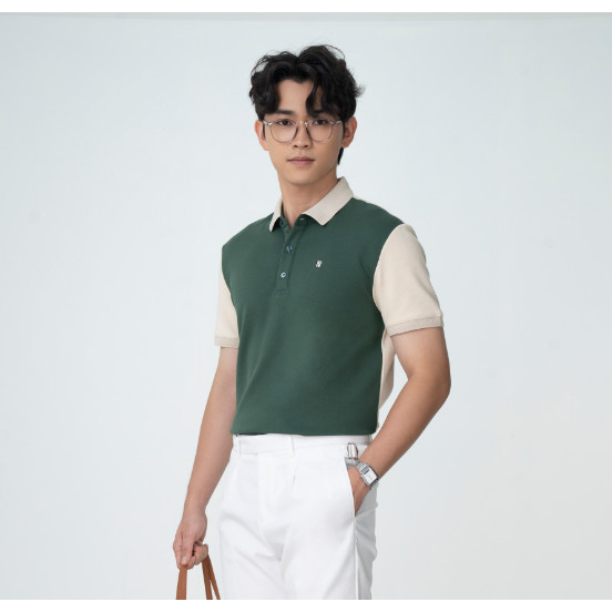 Áo polo nam BEN & TOD R1300BB361 vải thun cotton, nam tính, chỉn chu, sang trọng, thanh lịch