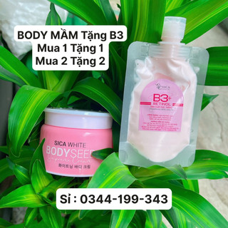 [ Hàng Chính Hãng ] BODY MẦM Ý DĨ - COMBO DƯỠNG DA NGÀY - ĐÊM, BODY DƯỠNG TRĂNG DA BHA SICA WHITđ